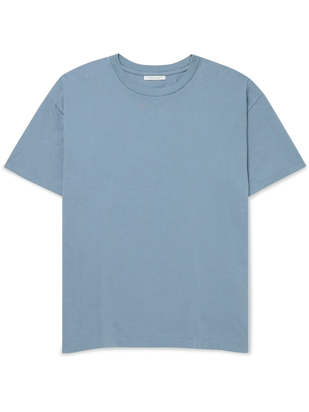 Photo: John Elliott - University Cotton-Jersey T-Shirt - Blue