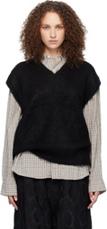 NEEDLES Black Mohair Knit Vest