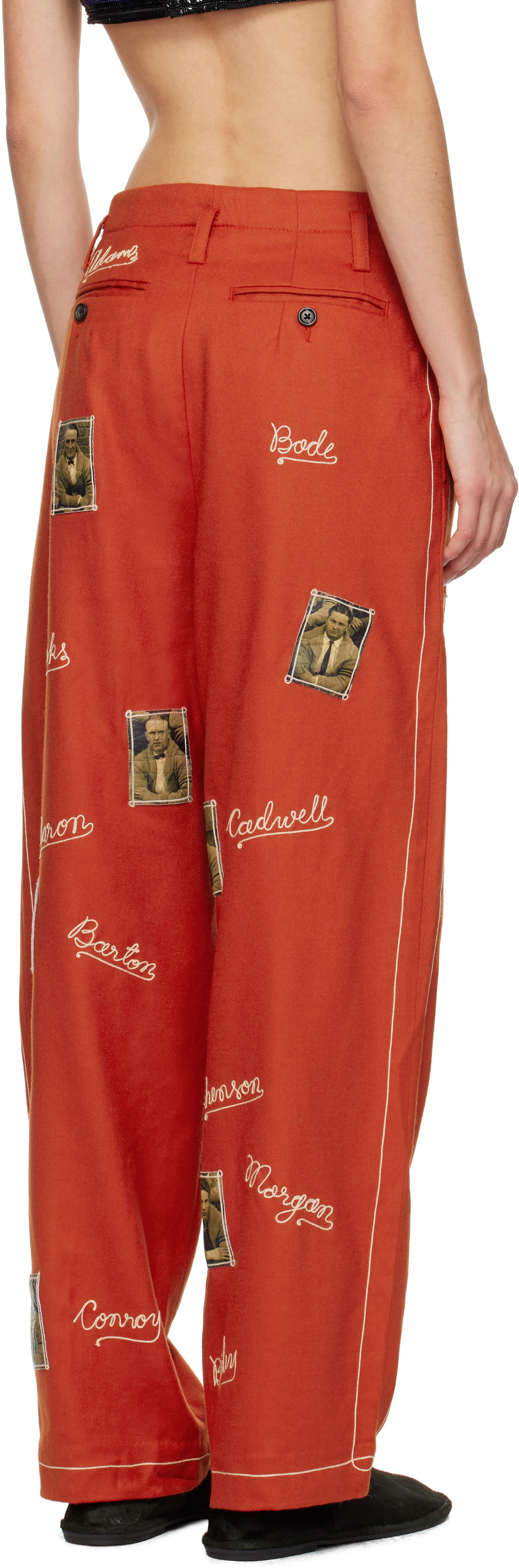 Bode Red Alumni Trousers