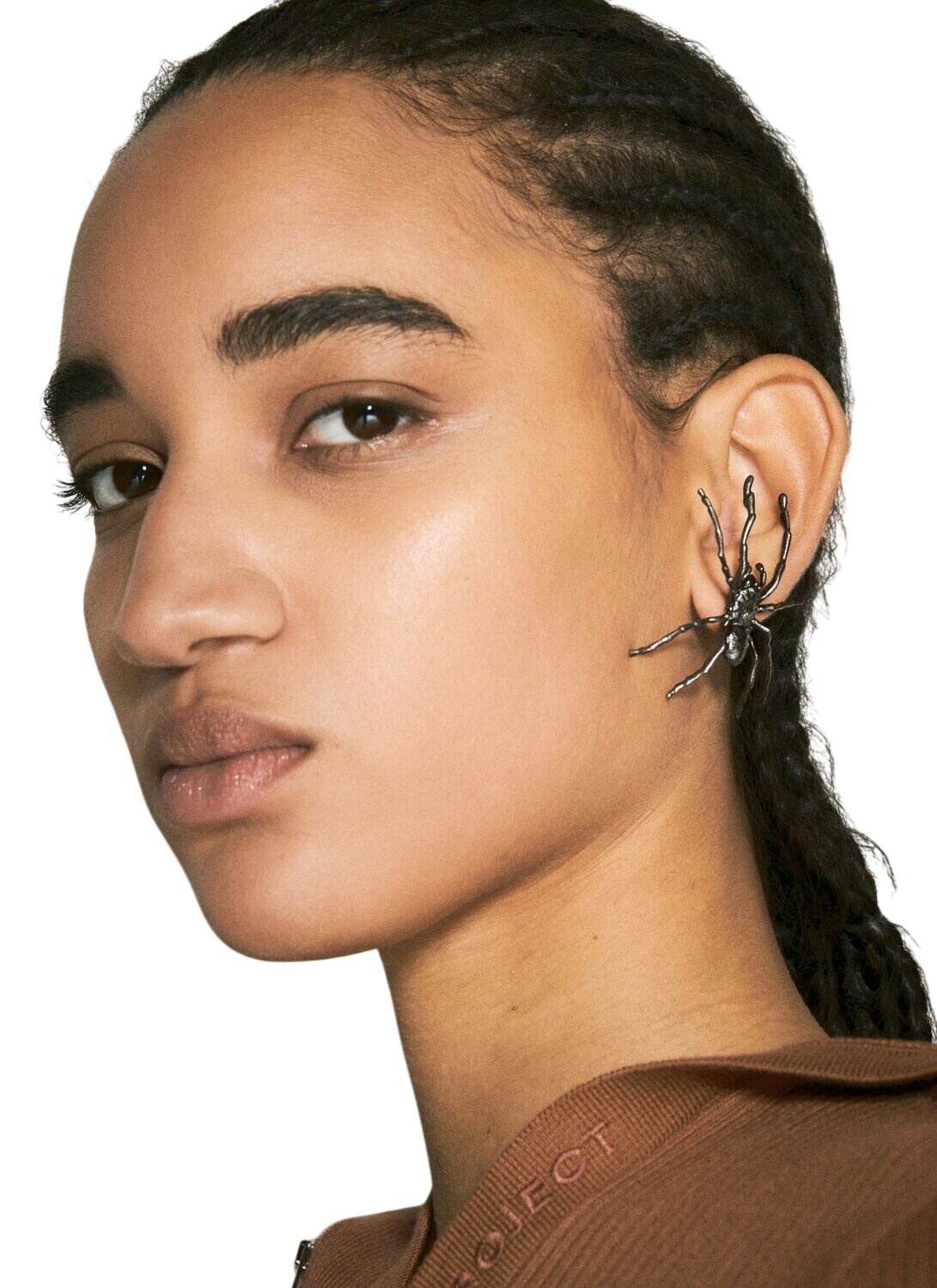 Y/Project Silver Mini Fuck U Earrings Y/Project