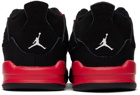 Nike Jordan Baby Black & Red Jordan 4 Retro Red Thunder Sneakers