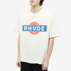 Rhude Men's Vintage Racer Logo T-Shirt in Vtg White