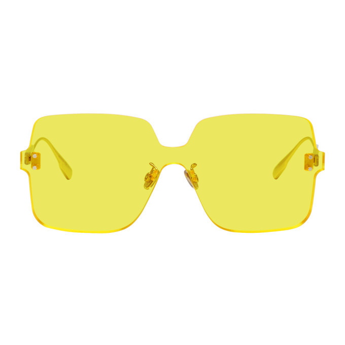 Photo: Dior Yellow DiorColorQuake1 Sunglasses