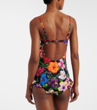 Dolce&Gabbana Floral ruffled swimsuit