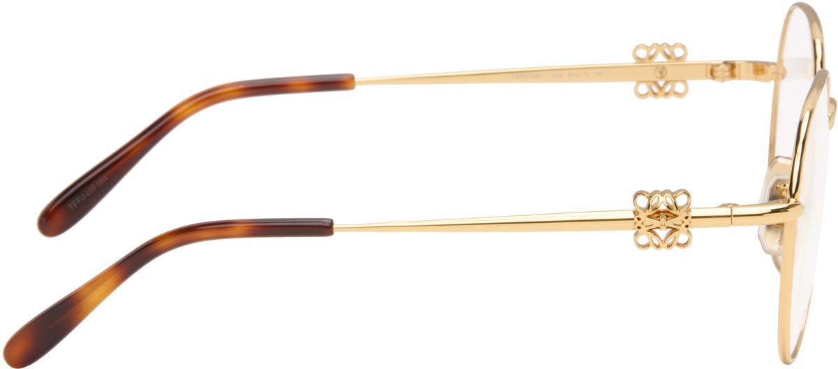 LOEWE Gold Anagram Glasses
