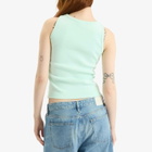Casablanca Women's Ribbed Tank Top in Mint