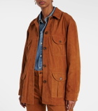 Blazé Milano Viva Sahariana belted suede jacket