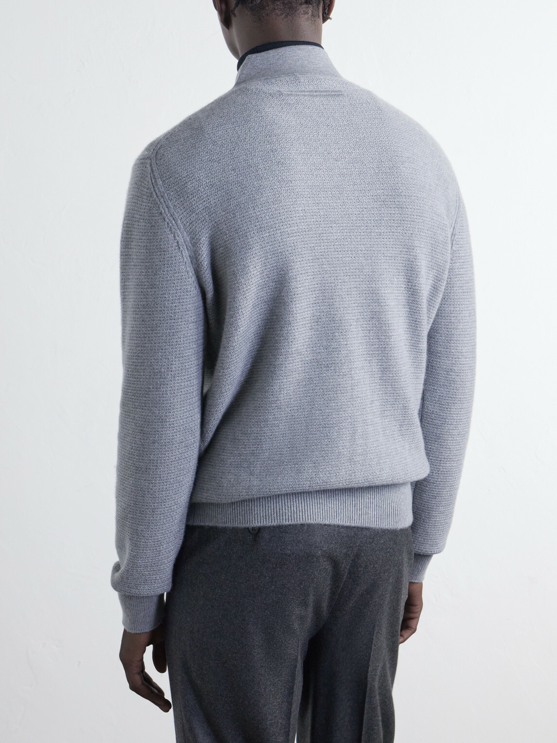 Zegna - Oasi Cashmere-Piqué Polo Shirt - Gray