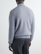 Zegna - Oasi Cashmere-Piqué Polo Shirt - Gray