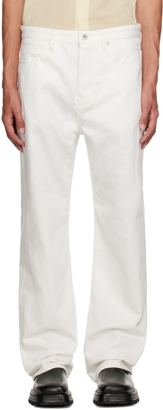 Jil Sander White Five-Pocket Jeans Jil Sander