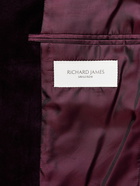 Richard James - Cotton-Velvet Tuxedo Jacket - Purple