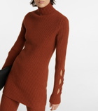 Victoria Beckham - Ribbed-knit wool-blend sweater
