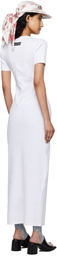 Marine Serre White Embroidered Maxi Dress