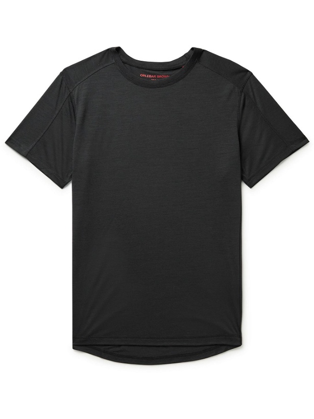 Photo: Orlebar Brown - Downtown Capsule Sammy Utility Merino Wool-Blend Jersey T-Shirt - Black