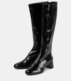 Aquazzura Saint Honoré 50 leather knee-high boots