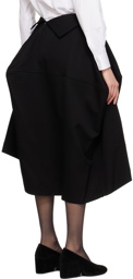 Comme des Garçons Black Structured Midi Skirt