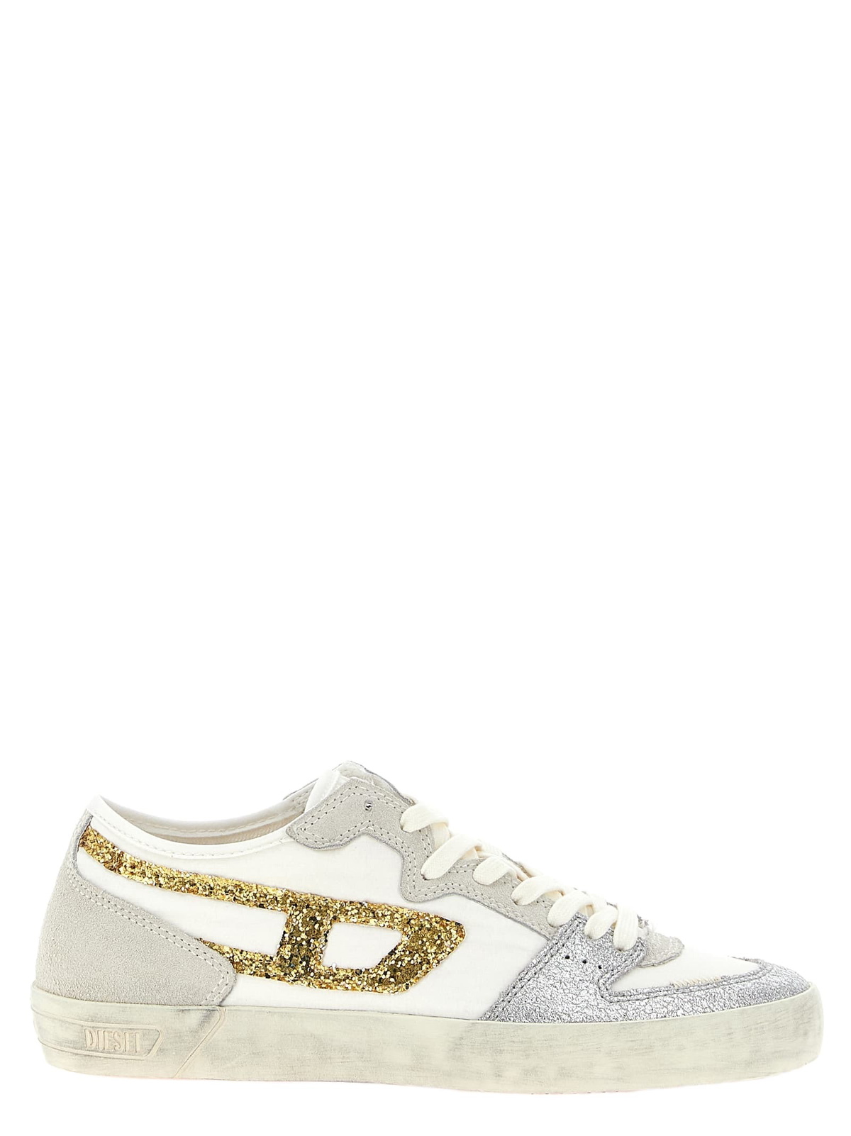 ティーズ ページ0 Diesel S-Leroji Mid W - High-top leather sneakers with D