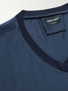 Giorgio Armani - Silk T-Shirt - Blue