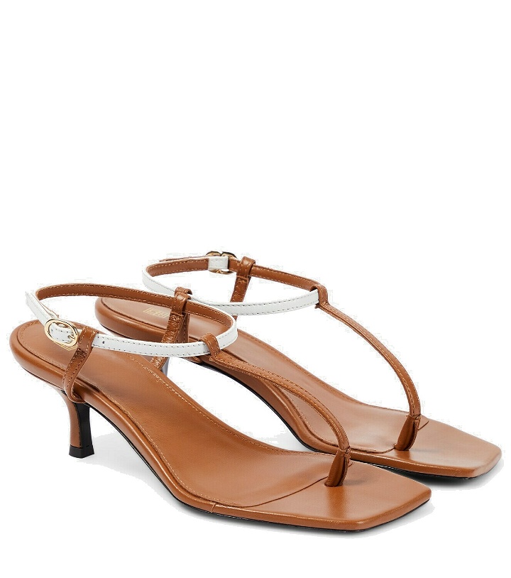 Photo: Toteme The Bicolor leather thong sandals