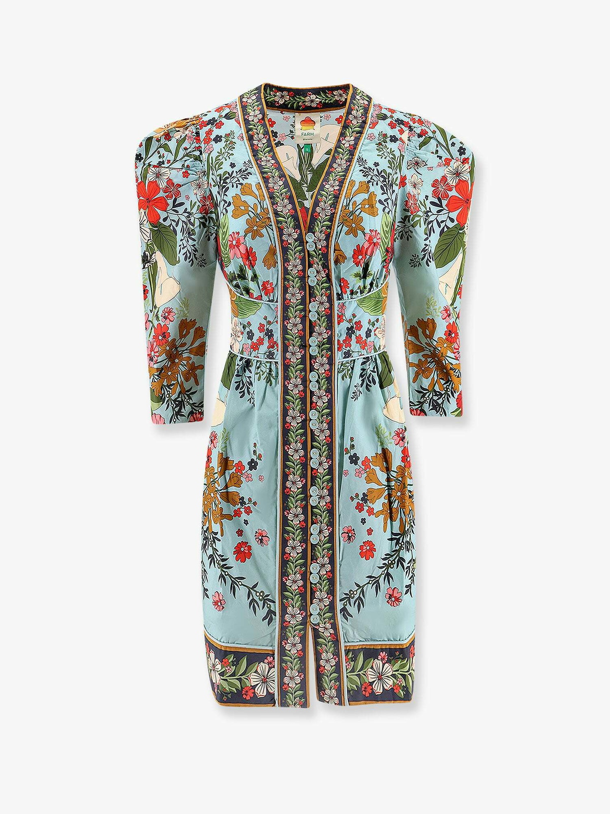 Farm Rio Multicolor Beauty Bouquet Womens Dress Farm Rio