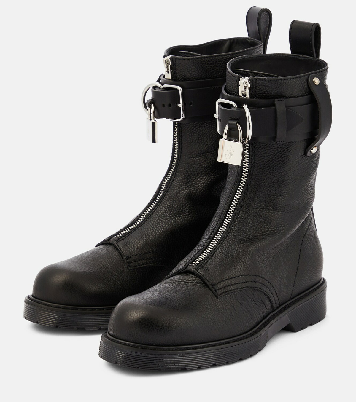 JW Anderson Lock leather ankle boots JW Anderson