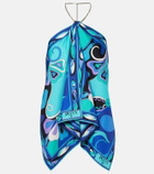 Pucci Orchidee silk twill top