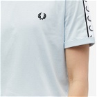 Fred Perry Men's Taped Ringer T-Shirt in Light Ice