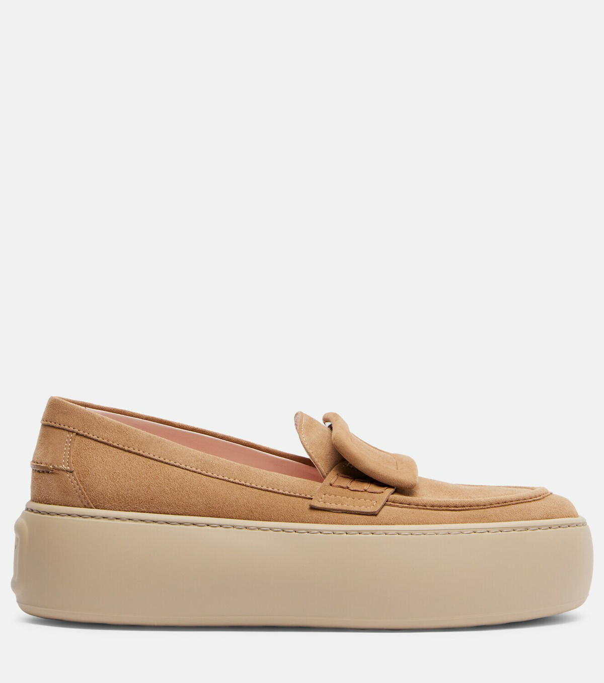 Roger Vivier Viv' Up suede platform loafers