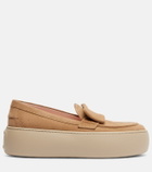 Roger Vivier Viv' Up suede platform loafers