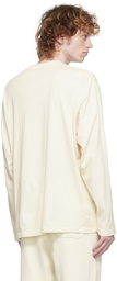 John Elliott Off-White Long Sleeve Interval T-Shirt