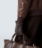 Brioni Leather bomber jacket