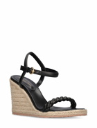 GIANVITO ROSSI - 90mm Cruz Leather Espadrille Wedges