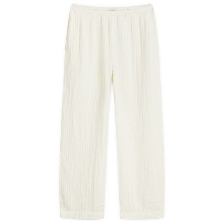 Photo: DONNI. Women's Bubble Crop Simple Pant in Creme