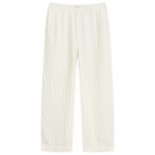 DONNI. Women's Bubble Crop Simple Pant in Creme