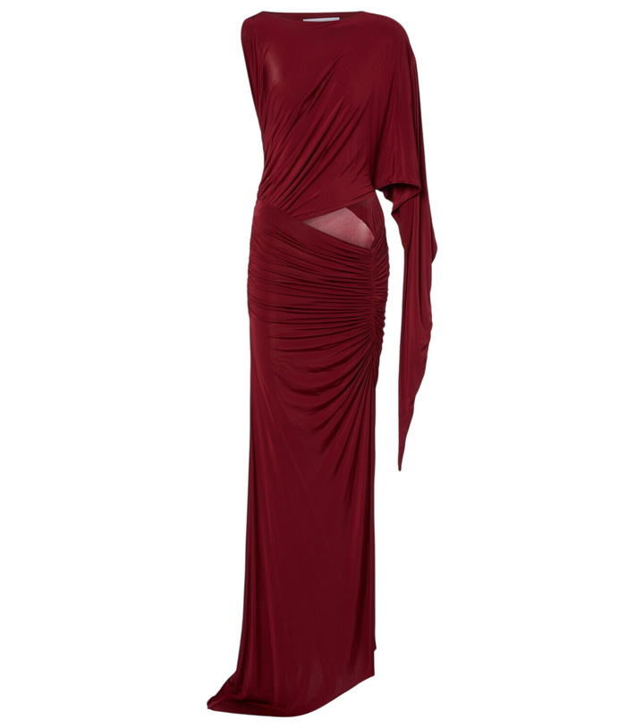 Photo: Alex Perry Asymmetric gathered jersey gown