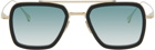 Dita SSENSE Exclusive Black & Gold Flight.006 Sunglasses