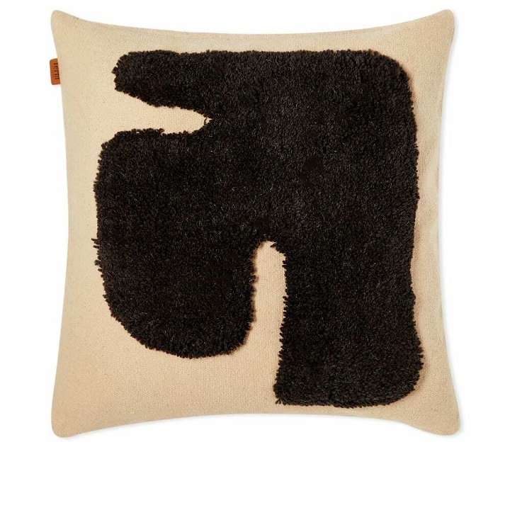 Photo: Ferm Living Lay Cushion in Sand/Dark Brown