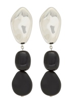 Agmes Tess Sterling Silver Drop Earrings - Black - One Size