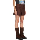 Casablanca Brown Cotton Monogram Shorts