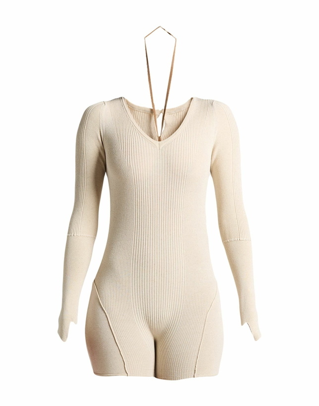 Photo: Jacquemus Womens Playsuit in Beige