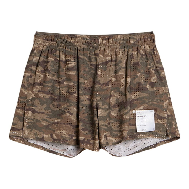 Photo: Satisfy Men's Space-O 2.5 Shorts in Camo Overland Trek