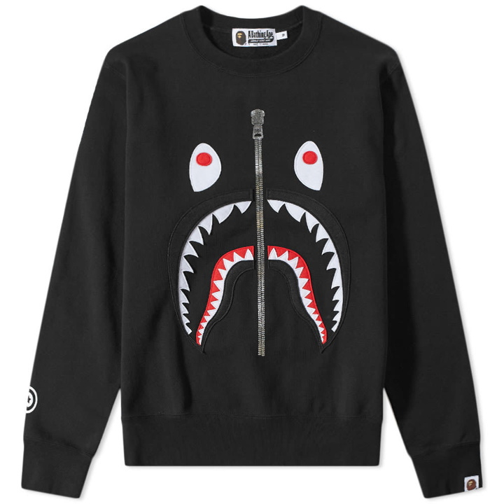 Photo: A Bathing Ape Patched Shark Crew Sweat
