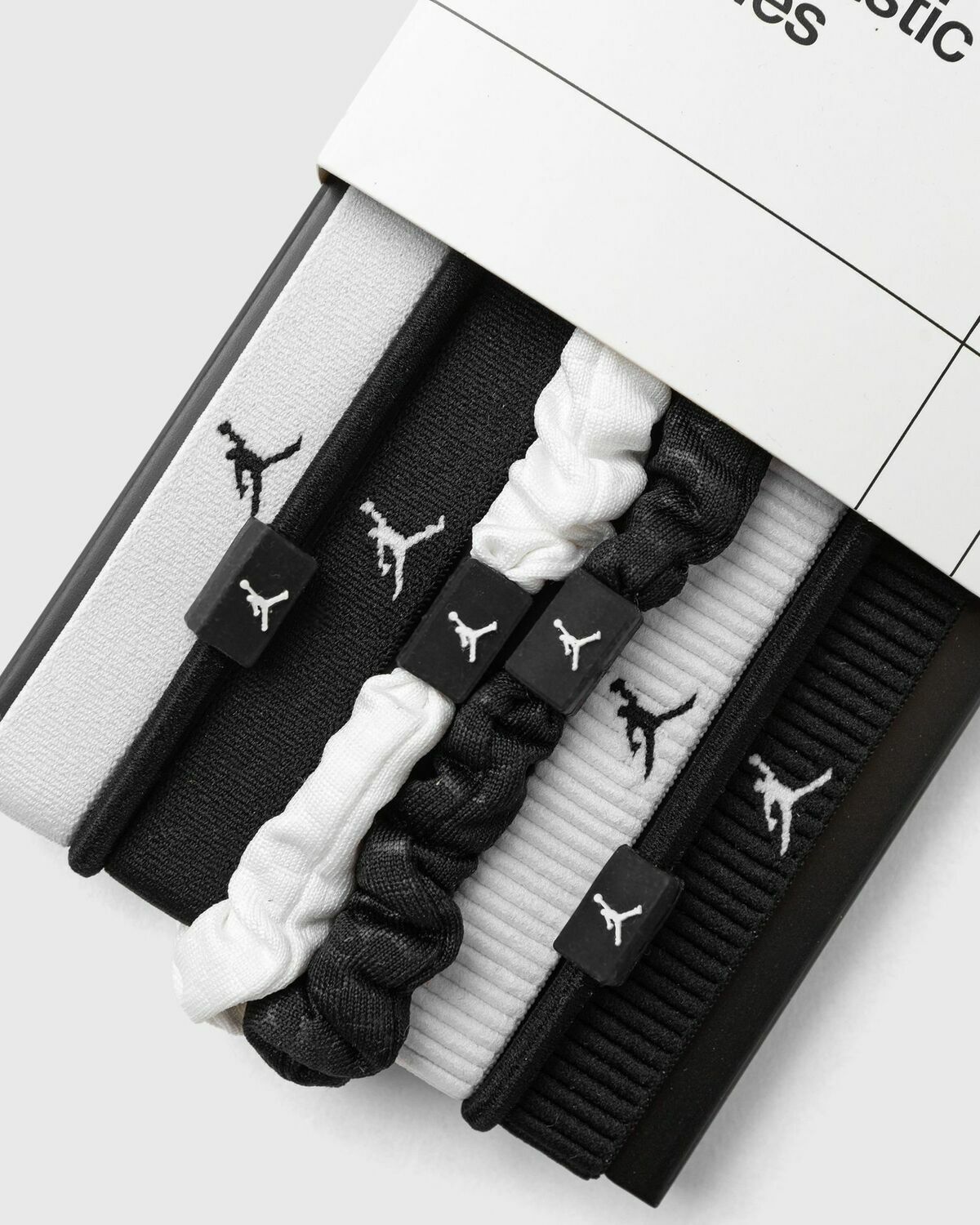 Jordan ELASTIC SPORT MIXED WIDTH HAIR TIES 8 PK White Womens Sports Equipment