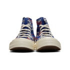 Converse Blue and Red Twisted Prep Chuck 70 High Sneakers