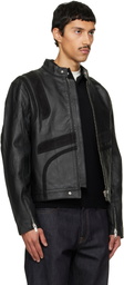Deadwood Black Hiro Leather Moto Jacket