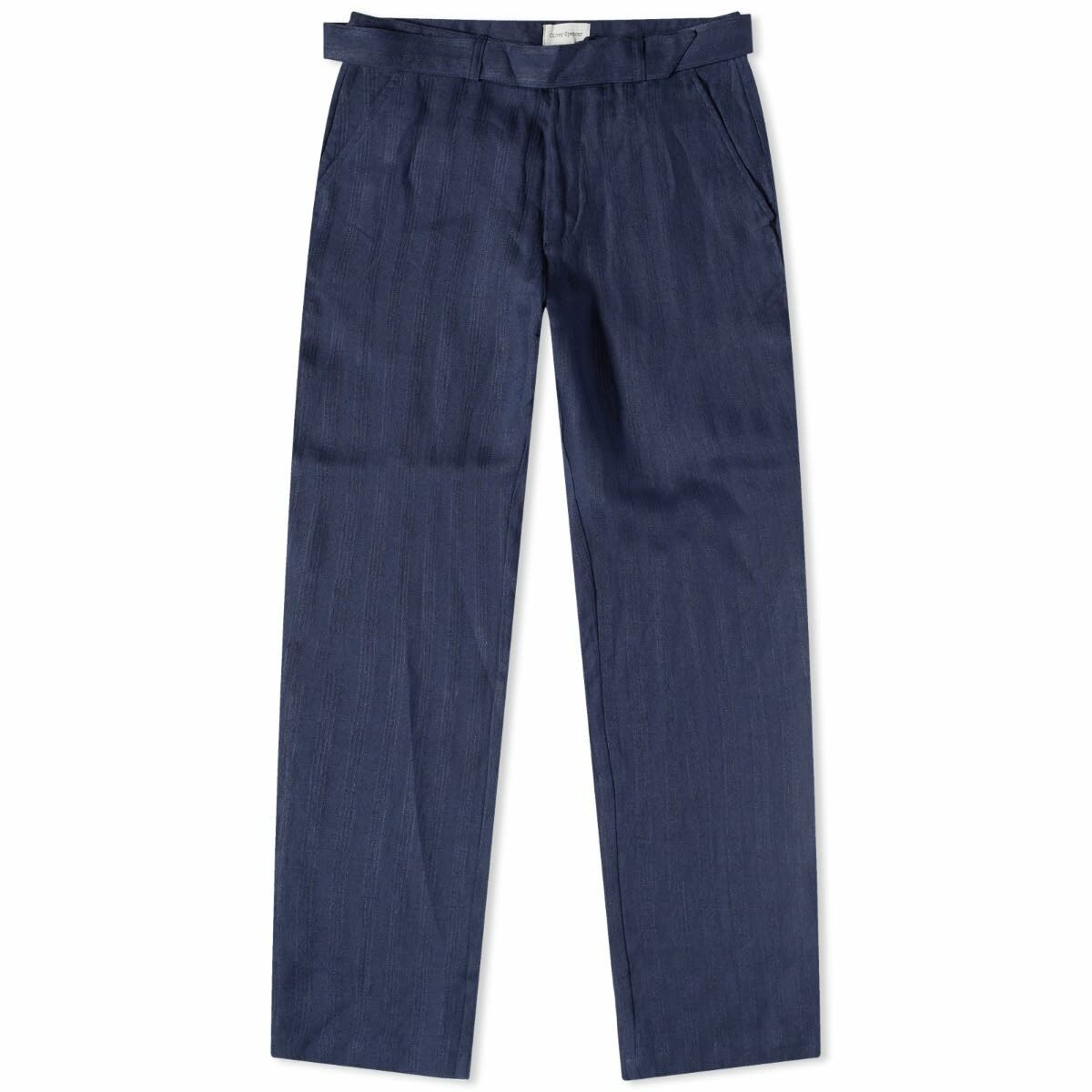 Photo: Oliver Spencer Men's Belted Trousers in Navy