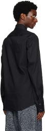 KOZABURO Black Slim-Fit Shirt