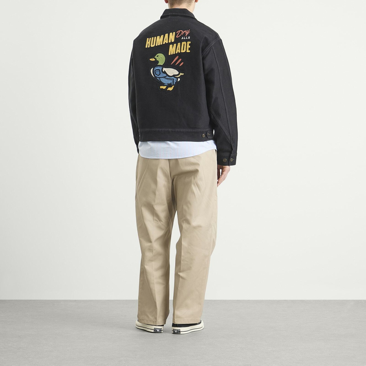 Human Made Men's Zip Work Jacket in Black Human Made