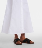 Max Mara Adunco belted cotton poplin shirt dress