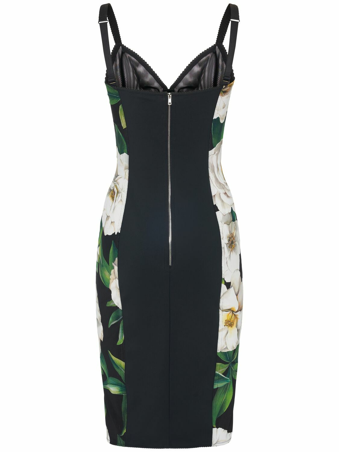 関税込Dolce & Gabbana ミディワンピース ガーデンプリント DOLCE & GABBANA Gardenia Printed Midi Dress Dolce & Gabbana